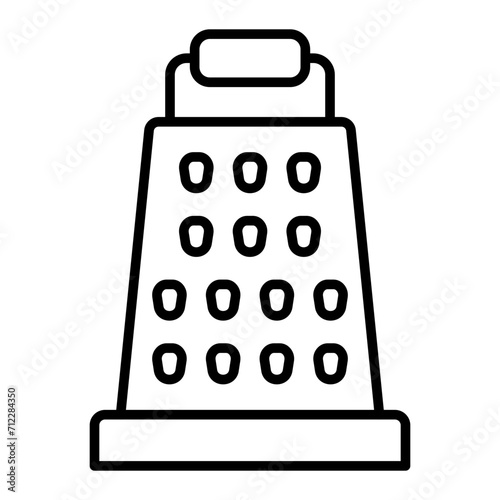   Grater line icon
