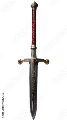 Ancient dagger isolated on white, Sword PNG Images, Sword PNG transparent images, Ancient sword images, The sword decorated with gold and jewels