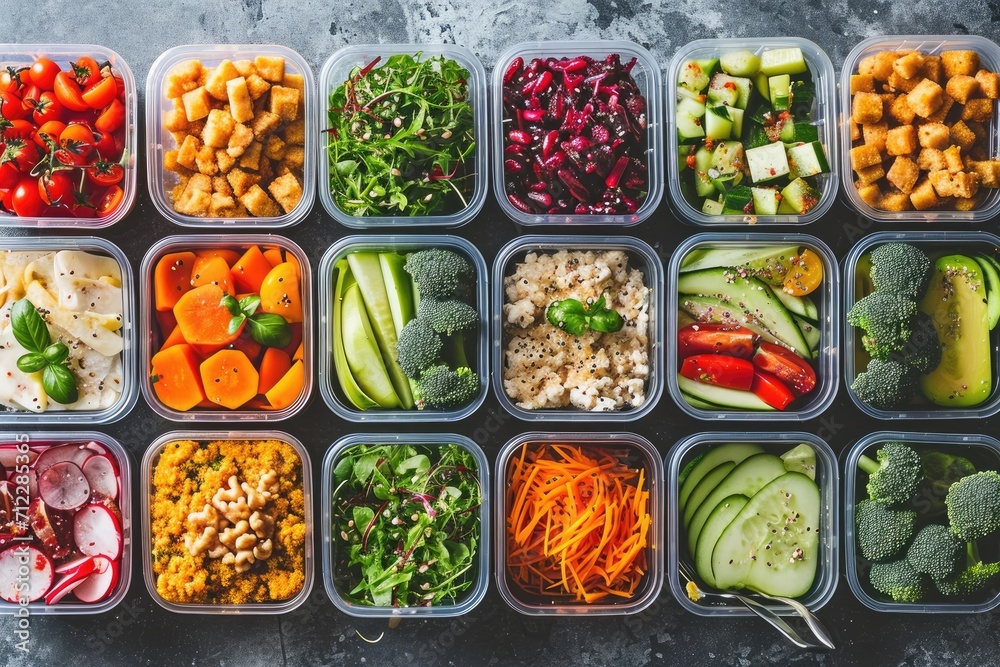 Healthy lunch in boxes. Zero waste concept. Healthy lunch in boxes. Zero waste concept.