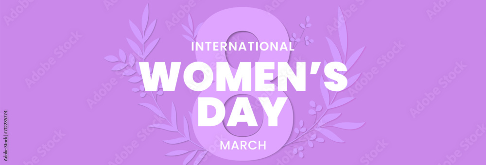 Happy International Womens Day. March 8. Women's day concept design in paper art style. Vector illustration Happy International Womens Day. March 8. Women's day concept design in paper art style. Vector illustration