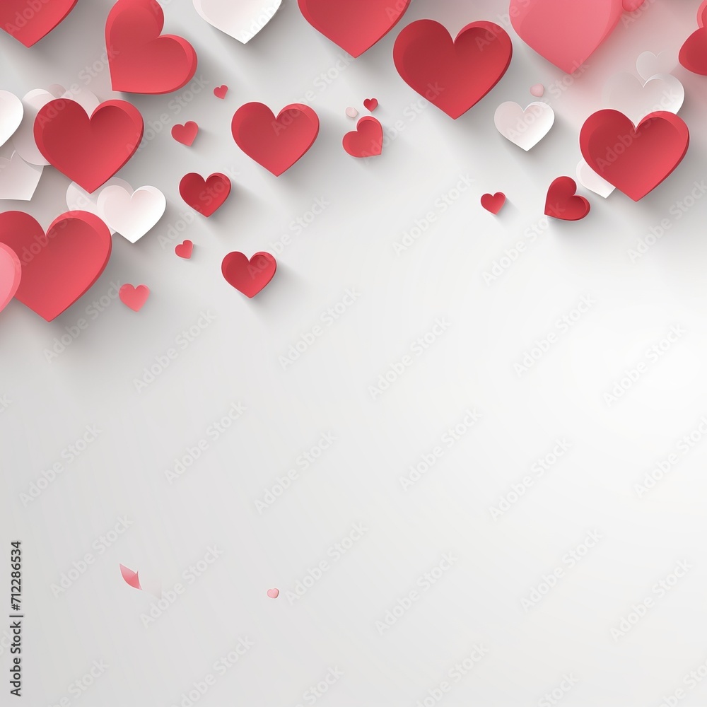 Love-filled Bokeh Background. Valentine's Day Hearts Happy Women's, Mother's