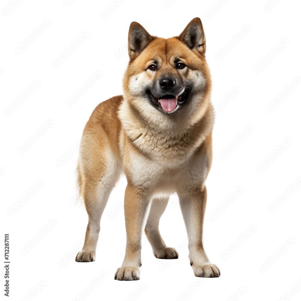 Akita Dog on transparent background