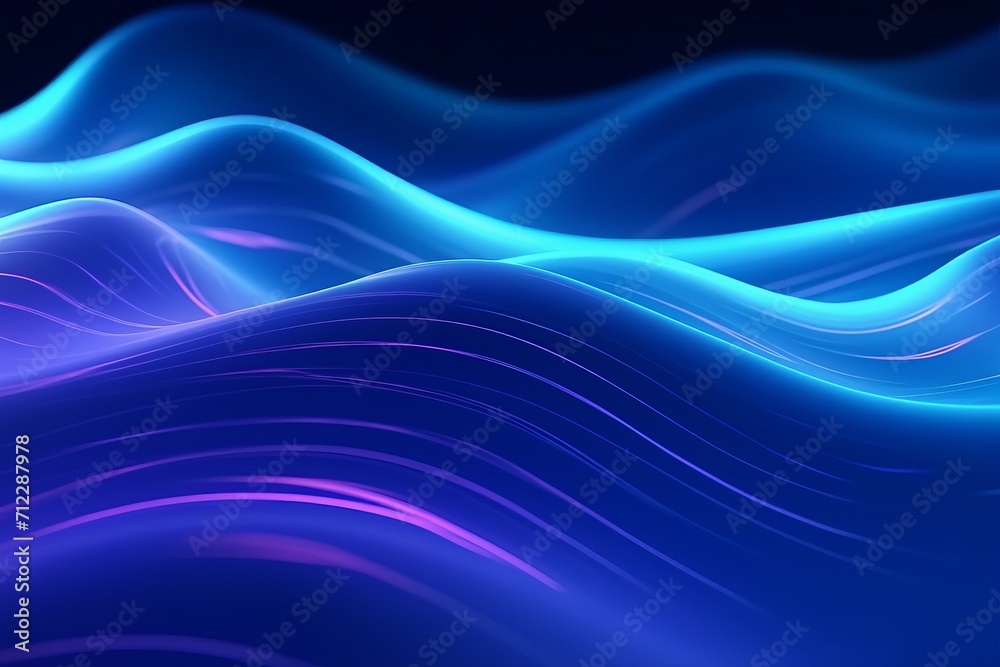 Colorful Neon Light. Blue Abstract Geometric Background Colorful Neon Light. Blue Abstract Geometric Background