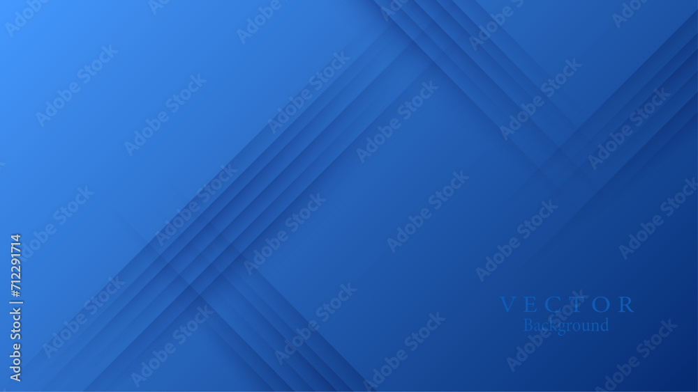 Blue background design with diagonal dark blue line pattern. Vector horizontal template.
