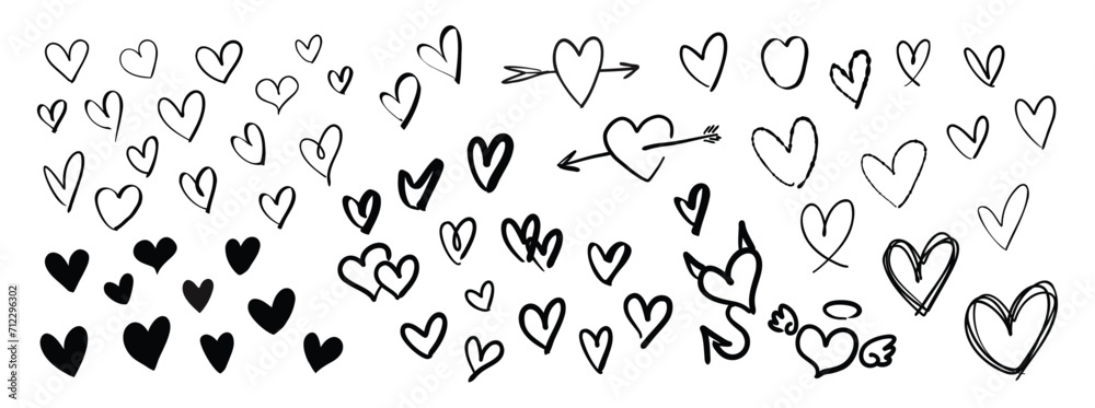 Heart hand drawn heart shape doodle sketch line art decorative sticker love cute wedding valentine vector illustration art graphic design set destiny pencil brush marker Heart hand drawn heart shape doodle sketch line art decorative sticker love cute wedding valentine vector illustration art graphic design set destiny pencil brush marker