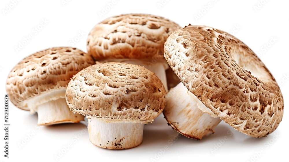 button mushroom on white background button mushroom on white background