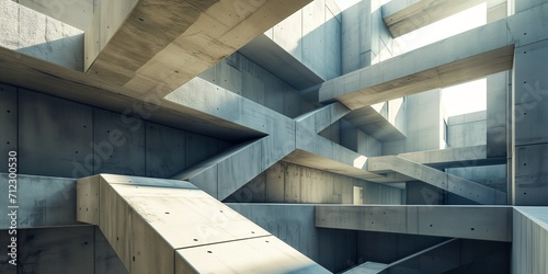 modern concrete geometric architectural forms