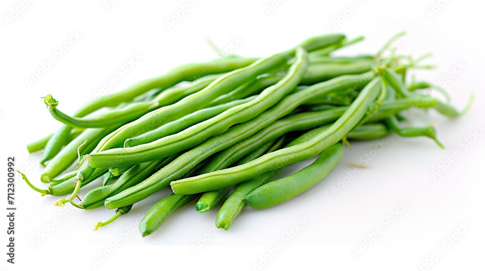 green beans isolated on white background green beans isolated on white background