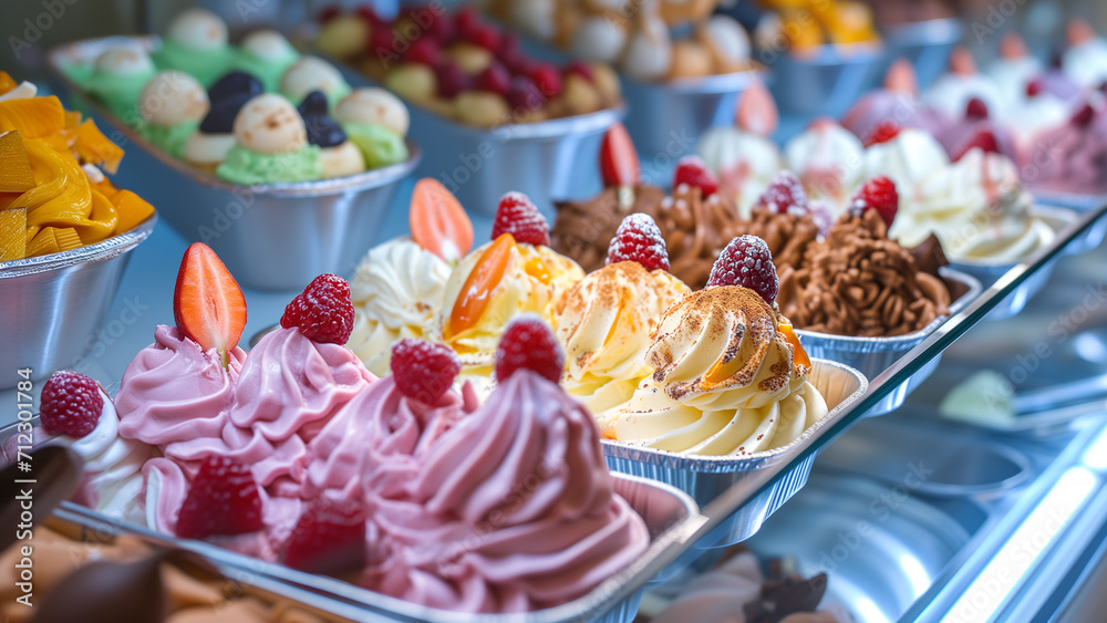 Sweet Indulgence: Ice Creams at Luxury Buffet Sweet Indulgence: Ice Creams at Luxury Buffet