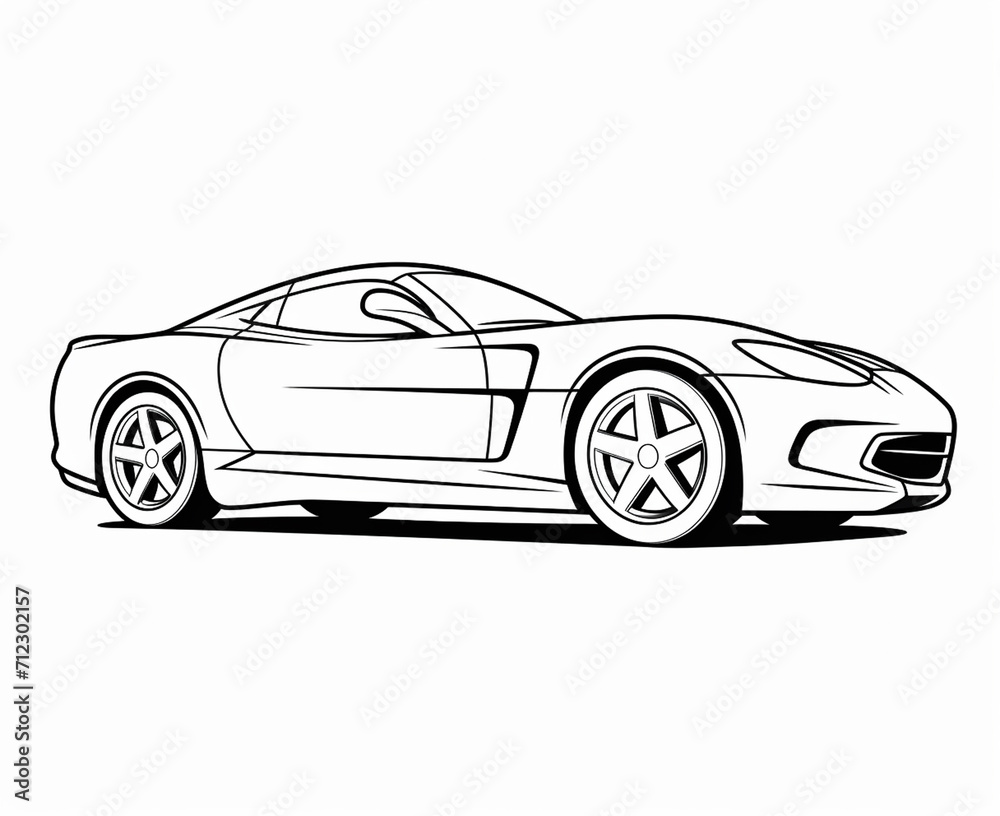 Sport car coloring page for kids transportation coloring pages printables car