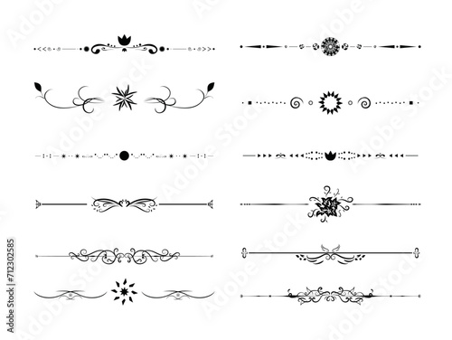 card decoration components in black
