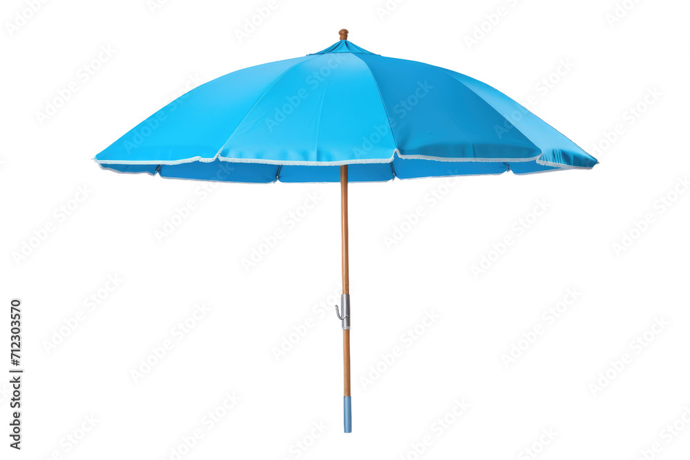 Well Designed Standard Beach Umbrella Isolated On Transparent Background