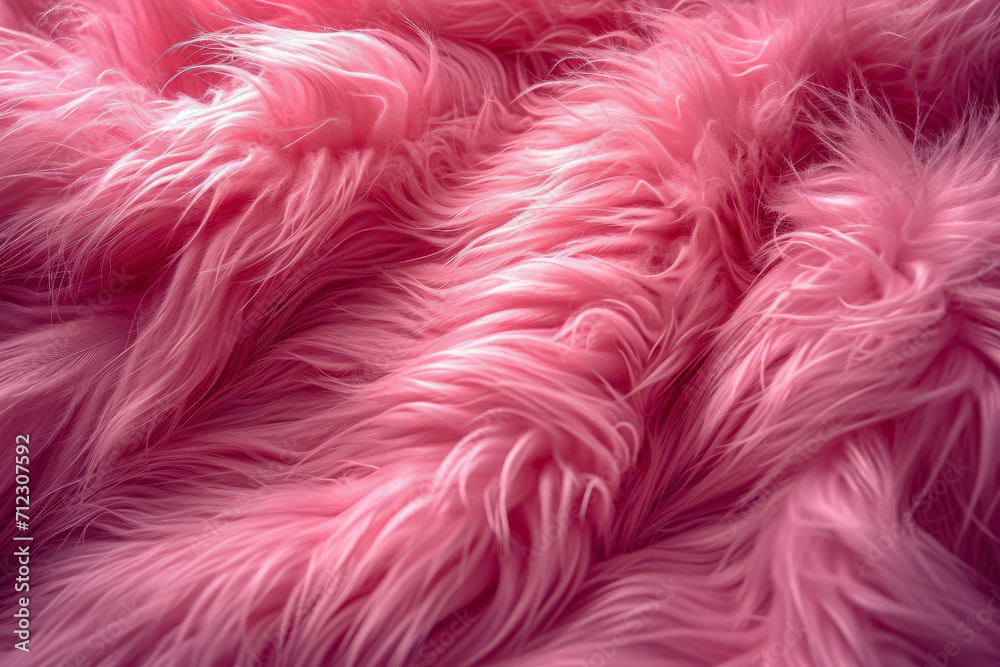 Soft fluffy pink texture , Abstract rose color fluffy fur wallpaper