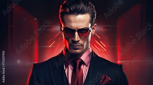 man in a suit and sunglasses