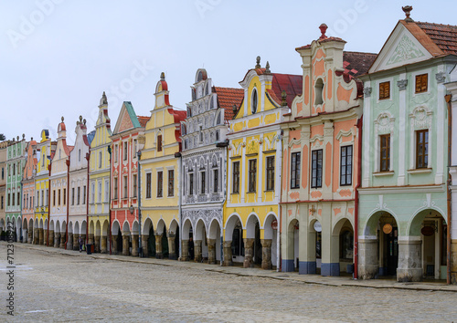 Telc, history, architecture, houses, square, city, Czech Republic,