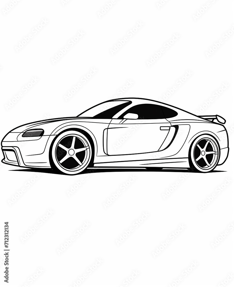 Sport car coloring page for kids transportation coloring pages printables car
