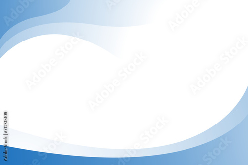 Blue and white vector wave modern background with white space for text and message. concept design	