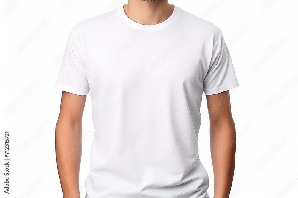 Woman in White Tshirt Mockup created with Generative AI Woman in White Tshirt Mockup created with Generative AI