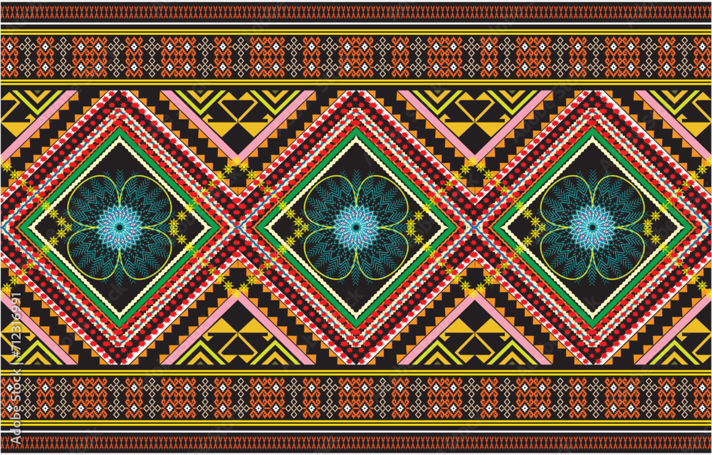 Seamless Decorative Boho Ancient Hand Drawn Ethnic Pattern. ethnic tribal borders,tribal seamless pattern
