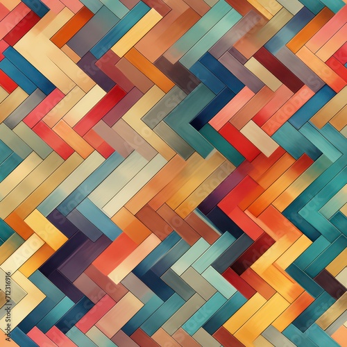 Seamless abstract colorful retro shapes pattern background