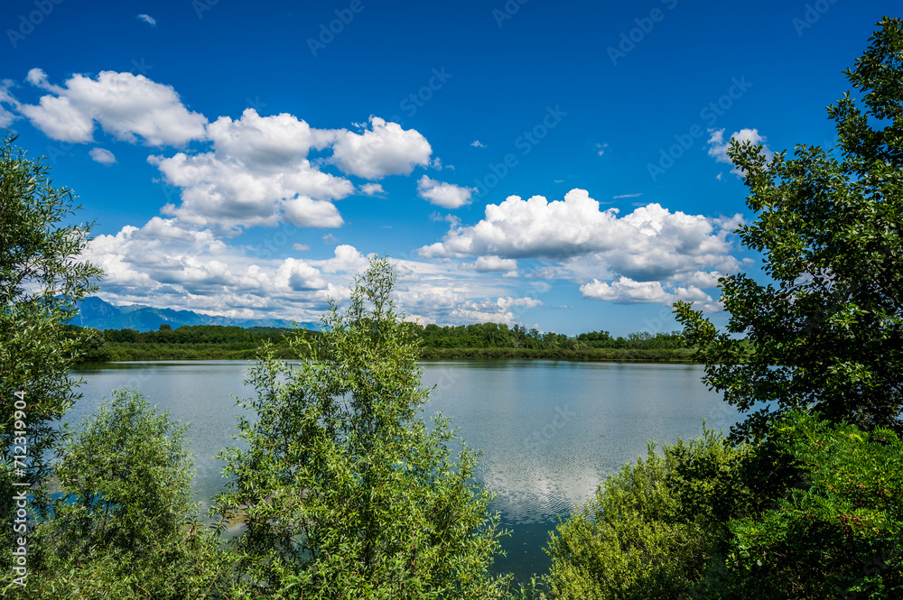 Obraz premium In nature. Lake San Daniele and Ragogna. Friuli