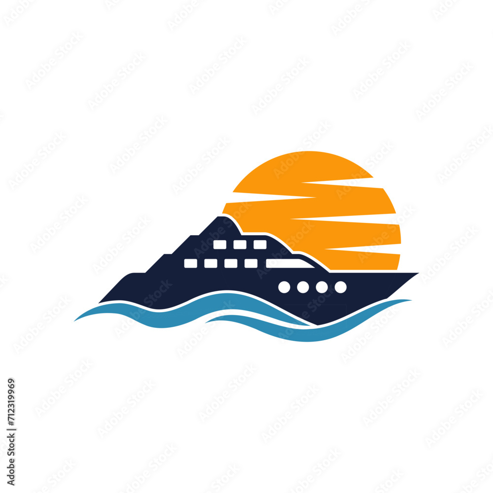 yacht logo abstract vector template. Boat Logo Design Template Vector Graphic Branding Element. yacht logo abstract vector template. Boat Logo Design Template Vector Graphic Branding Element.