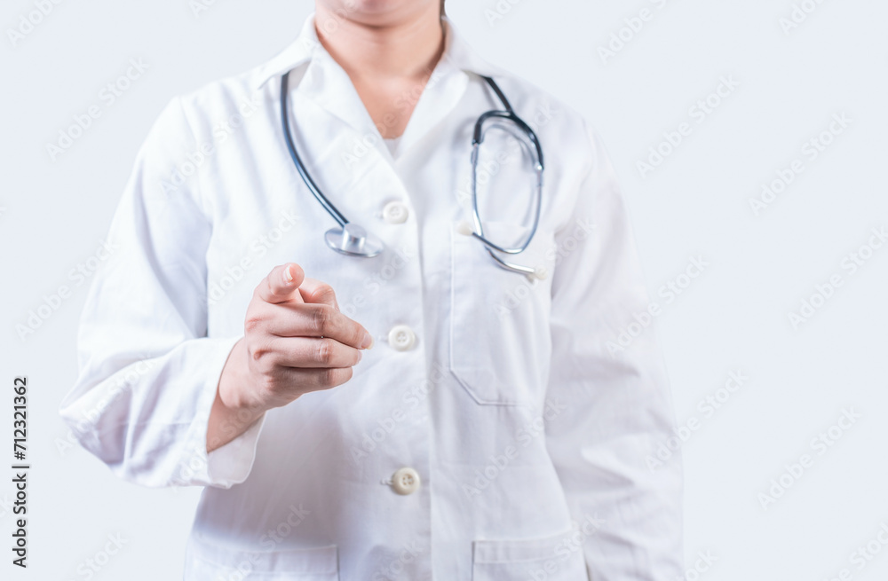 Unrecognizable doctor pointing at the camera. Doctor hands pointing at you isolated, Finger doctor pointing at you Unrecognizable doctor pointing at the camera. Doctor hands pointing at you isolated, Finger doctor pointing at you