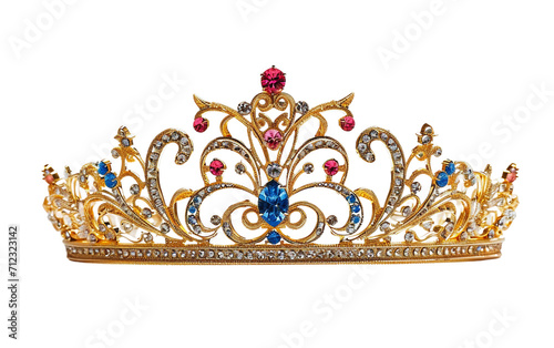 The Elegance of Winners Tiara Celebrations On Transparent Background.