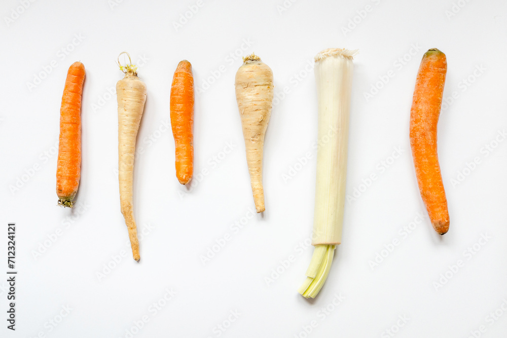 Vegetables set. Celery and carrot on light background. Healthy eating concept. Creative layout with copy space. Flat lay, top view Vegetables set. Celery and carrot on light background. Healthy eating concept. Creative layout with copy space. Flat lay, top view