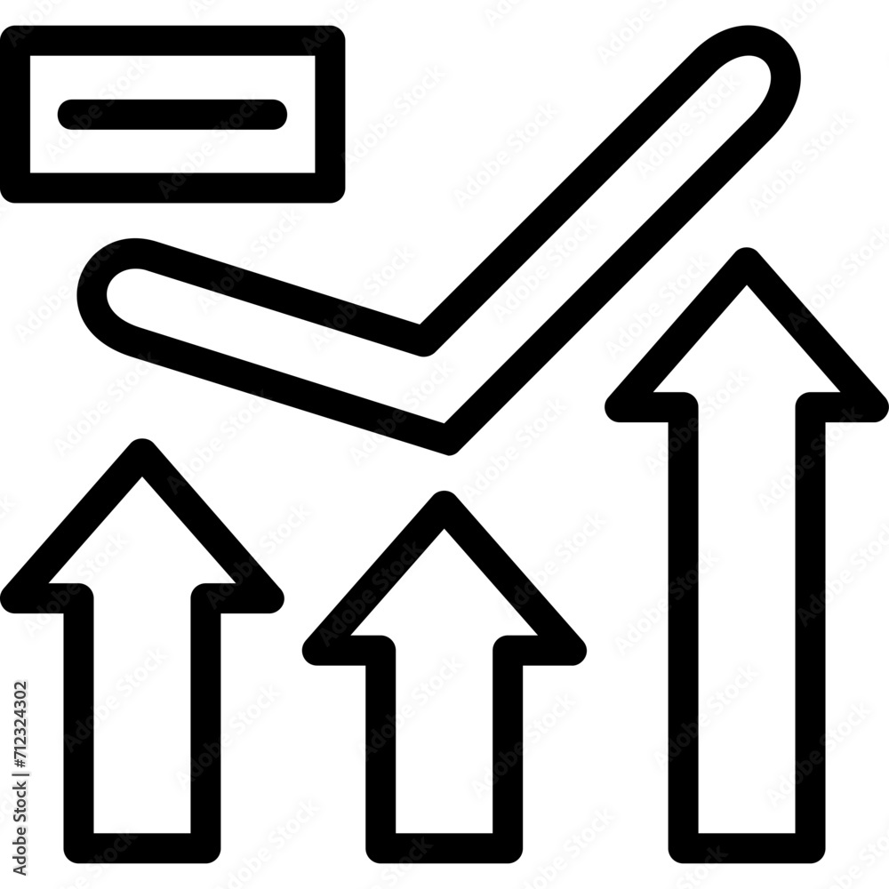 Rise Up Right Icon Rise Up Right Icon