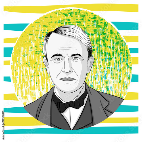 Thomas Alva Edison was an American inventor and businessman who has been described as America's greatest inventor (ID: 712330919)
