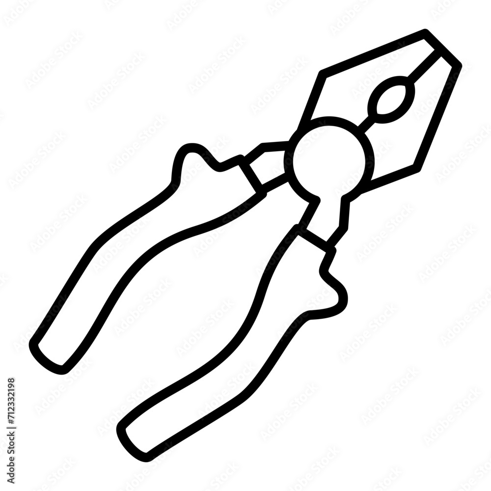   Pliers line icon