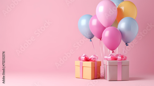Gift box background, black friday sale, birthday, children's day, valentine's day and wedding gift background © feng
