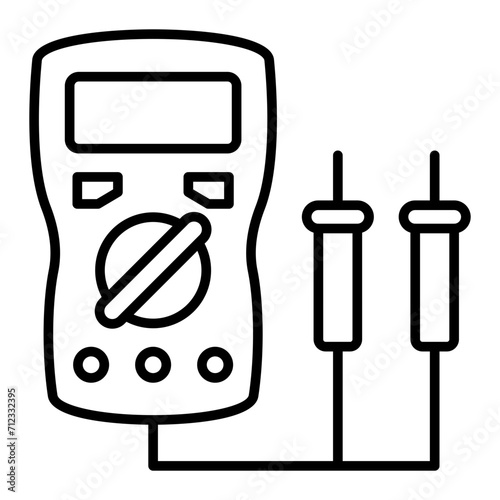   Ammeter line icon