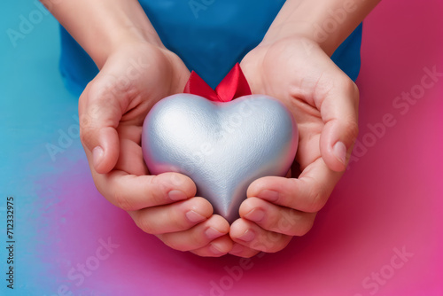 hands holding heart, valentine's day, support love