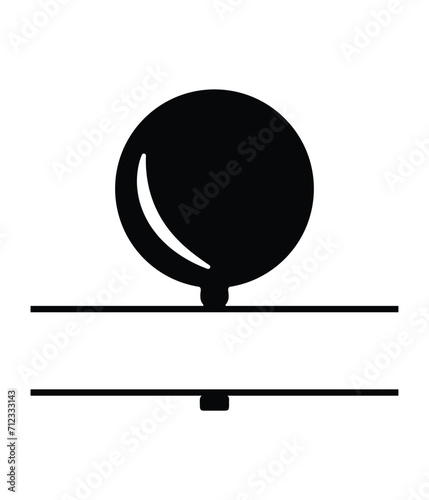 Pickleball Custom Text Black Vector. You can use it as club logo, banner design etc.