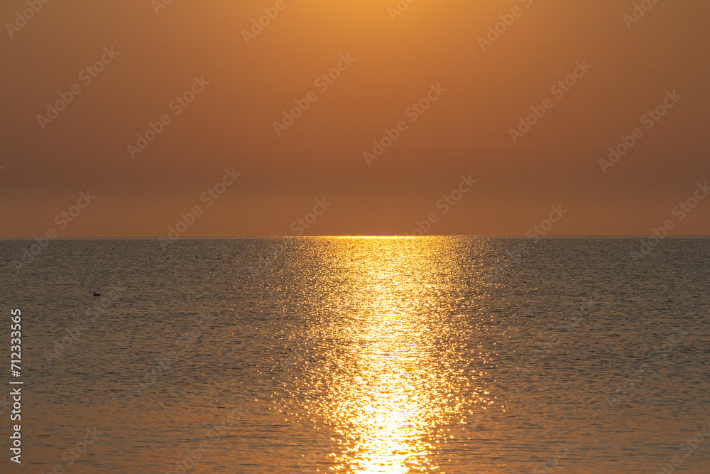 Fototapeta premium A beautiful dawn over the Black Sea in Odesa. Ukraine