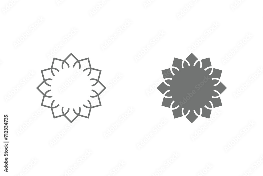 Logo element vector object in white background