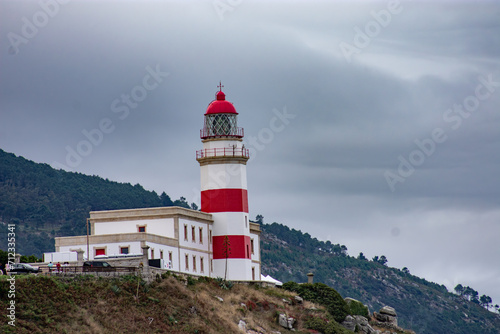 The Cabo Silleiro lighthouse dominating the entire ocean photo