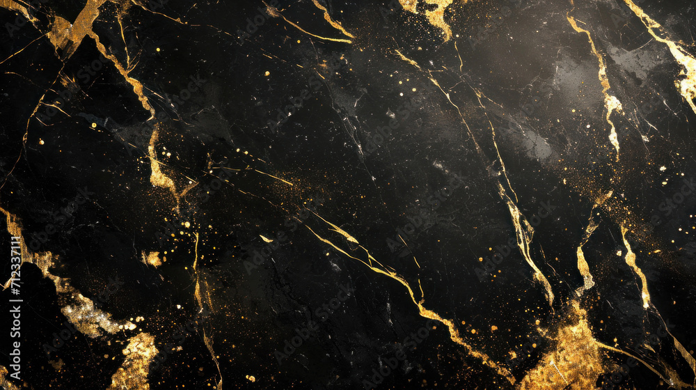 Luxury marble gold and black wallpaper background.	