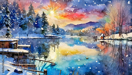 abstract watercolor painting