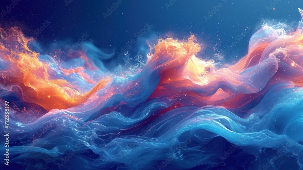 Abstract Wave Pastel Colored Liquid Lines with Vibrant Colors Wallpaper Abstract Wave Pastel Colored Liquid Lines with Vibrant Colors Wallpaper