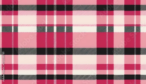 Pink Tartan Pattern for Fashionable Apparel