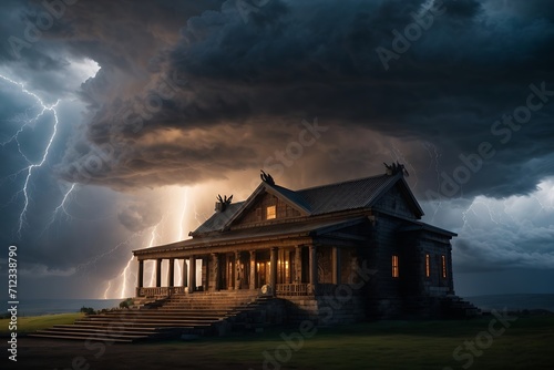 Thunderous Majesty: The Grandeur of Zeus' Colossal Cabin at Camp Half-Blood
