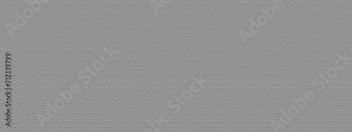 Seamless vector pattern Braille text protruding above the surface on a plastic plate. Texture of dots on gray. Background with code symbols. International alphabet for the blind.