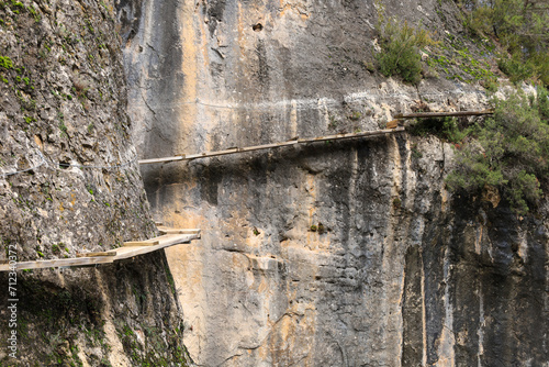 The iron road of The Strait of Priego in Cuenca photo