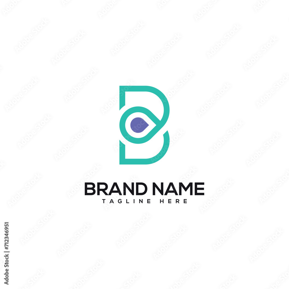 Alphabet letter B water drop symbol logo icon design template vector elements. Alphabet letter B water drop symbol logo icon design template vector elements.