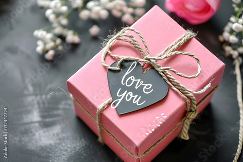 Sweet Pink Valentine's Gift - Generative AI