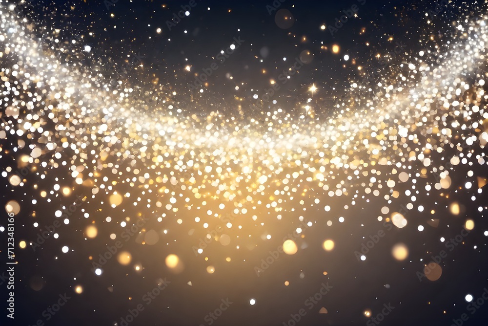 Naklejka premium White glow particle