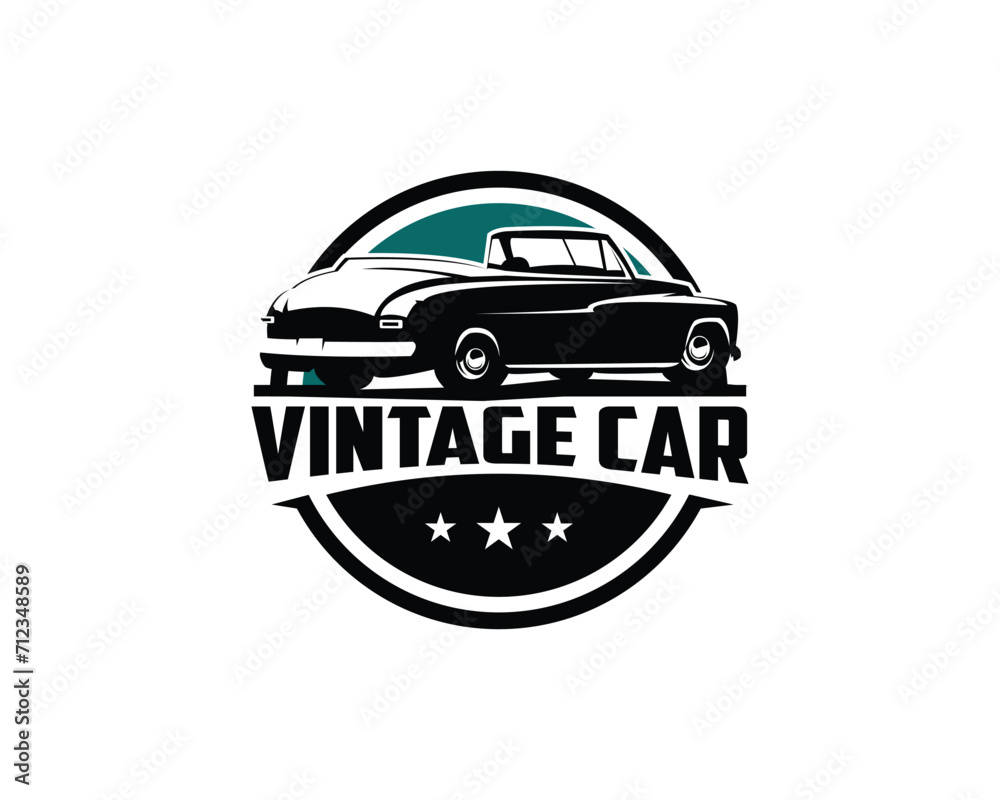 isolated 1949 Mercury coupe car vector illustration